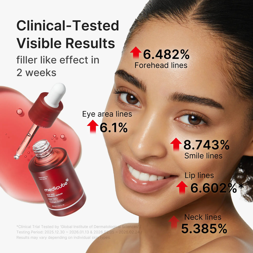 Medicube NAD+ EGF Firming Serum - Anti-Aging, Plumping, and Radiance Boosting Formula with Collagen Extract for Enhanced Skin Elasticity and Firmness (30ml / 1.01 fl. oz.) - Korean Skincare Solution