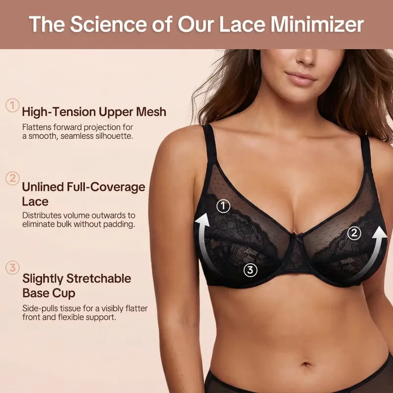 Floral Lace Underwire Bra Set