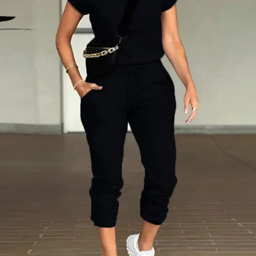 Stretchy Two-Piece Lounge Set