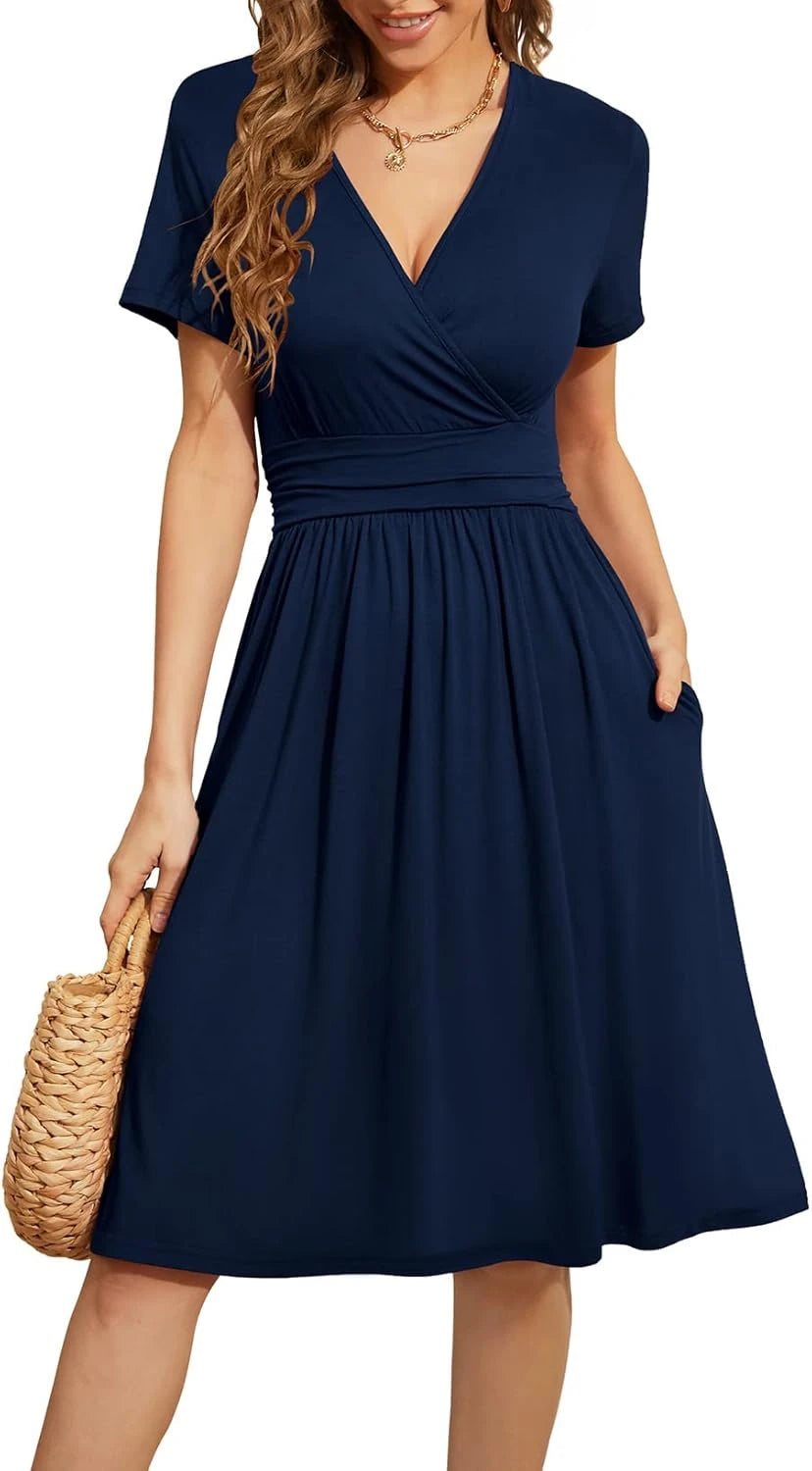 Floral V-Neck Summer Dress