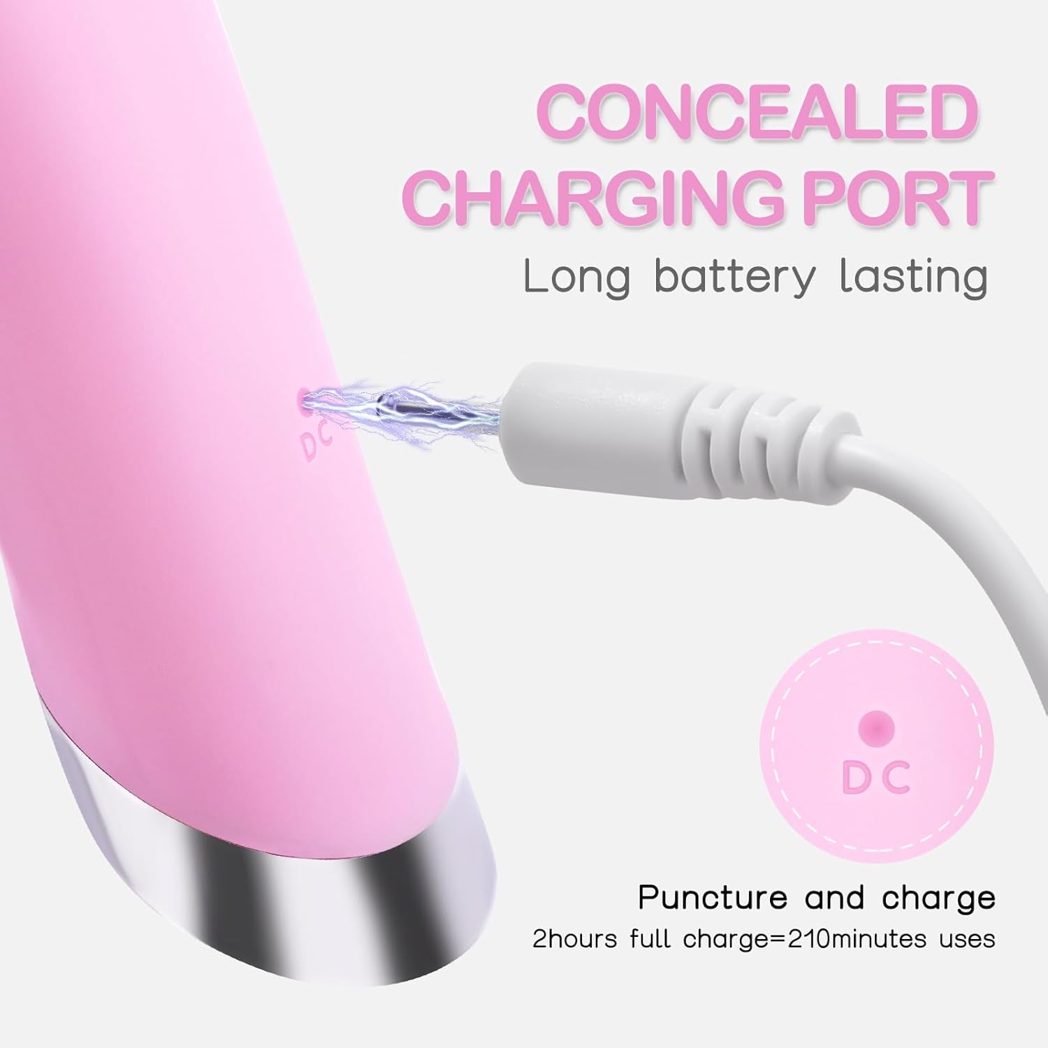 PRITECH Rechargeable Silicone Facial Cleansing Brush with Heat Massage and Vibrating Exfoliation, Waterproof Deep Cleaning Tool for Men and Women (Pink)
