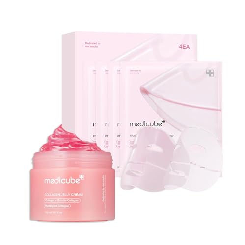 Revitalize Your Skin with the Medicube Pink Glass Glow Duo: Collagen Jelly Cream & PDRN Gel Mask Set