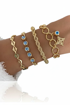 Elevate Your Style with Our Turquoise Beaded Bracelet Set - A Stunning 4-Piece Layered Bohemian Jewelry Collection, Perfect for Any Occasion!
