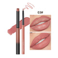 QIBEST Matte Nude Lipstick and Lipliner Pen Set - Waterproof, Long-Lasting Contour Makeup for Women (2 Pieces)