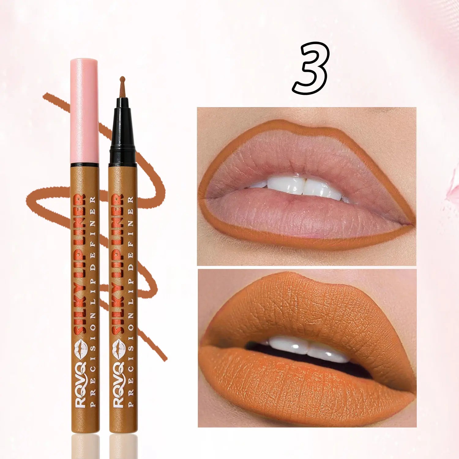 Elevate Your Look with the RVQ 6-Color Waterproof Silky Precision Definer - The Ultimate Long-Lasting Lip Solution!