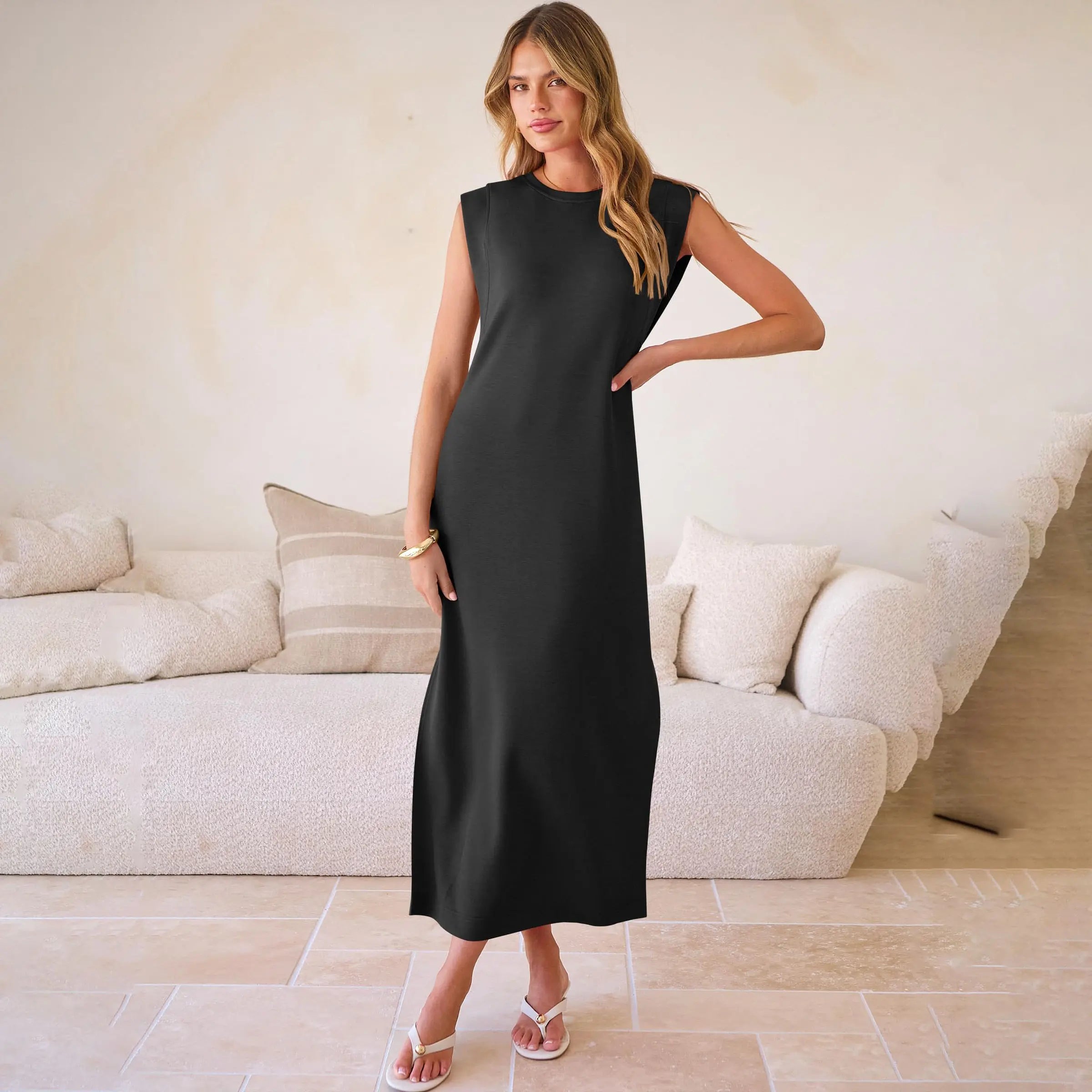 Elevate Your Summer Style with the ANRABESS Women’s Sleeveless Maxi Dress - Perfect for Beach Vacations and Casual Outings!