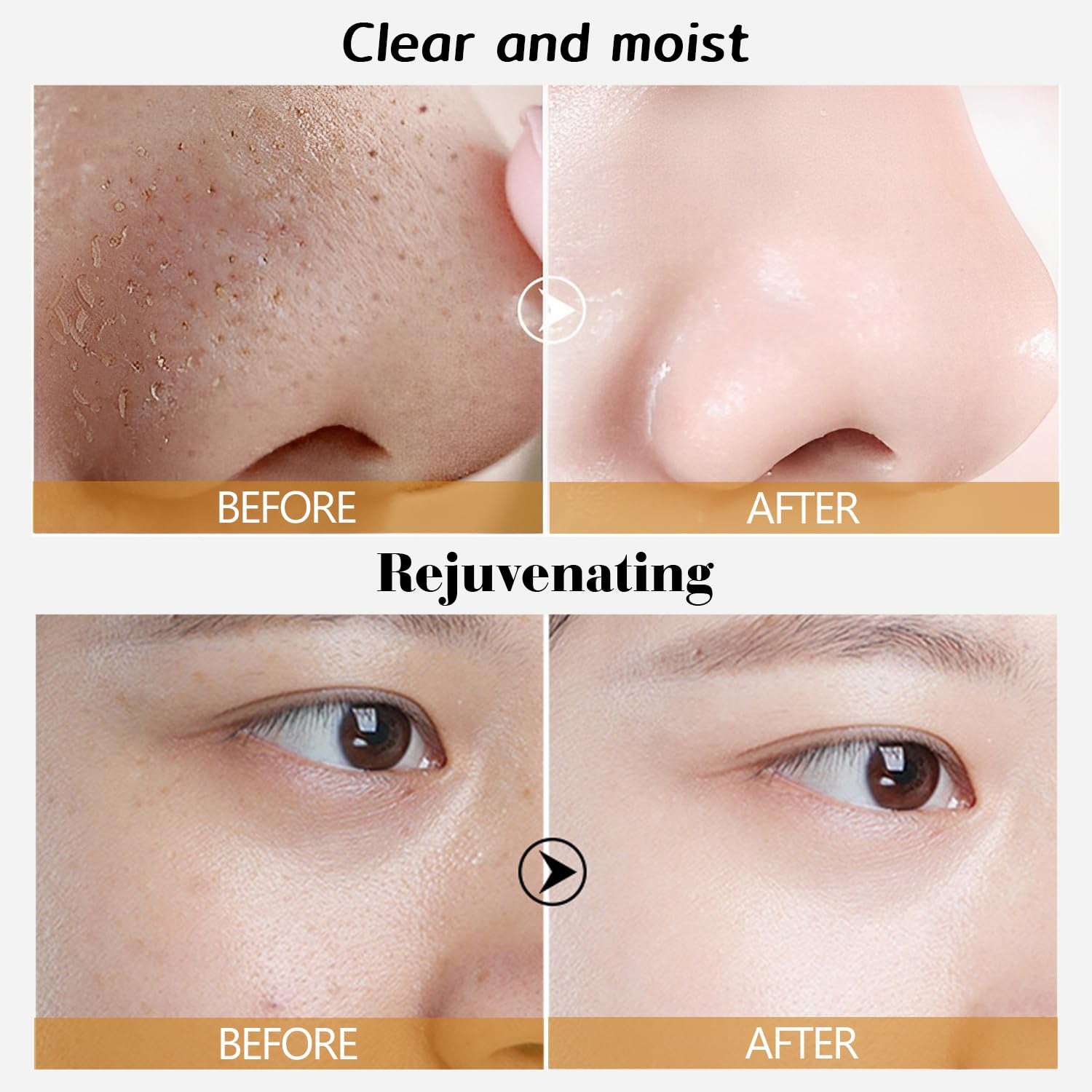 Gold Foil Peel-Off Face Mask - Anti-Aging, Moisturizing, Blackhead Removal, and Fine Line Reduction (2 Pieces)
