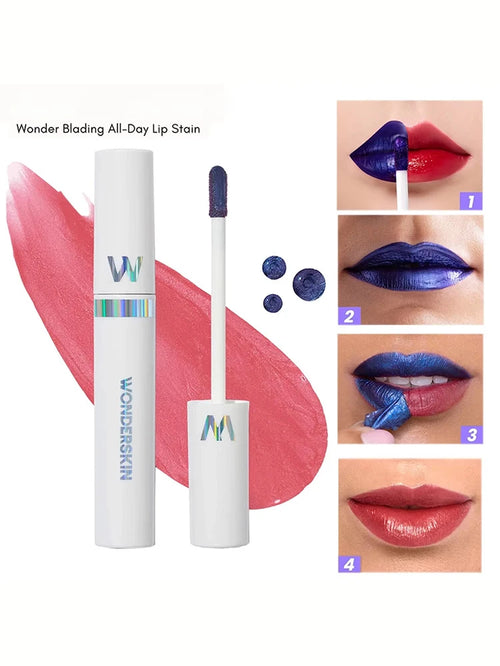 Amazing Peel off Lip Stain Reveal Lasting Waterproof Pink Gloss Tint Transfer Proof Non-Stick Cup Natural Cosmetics Wonder New