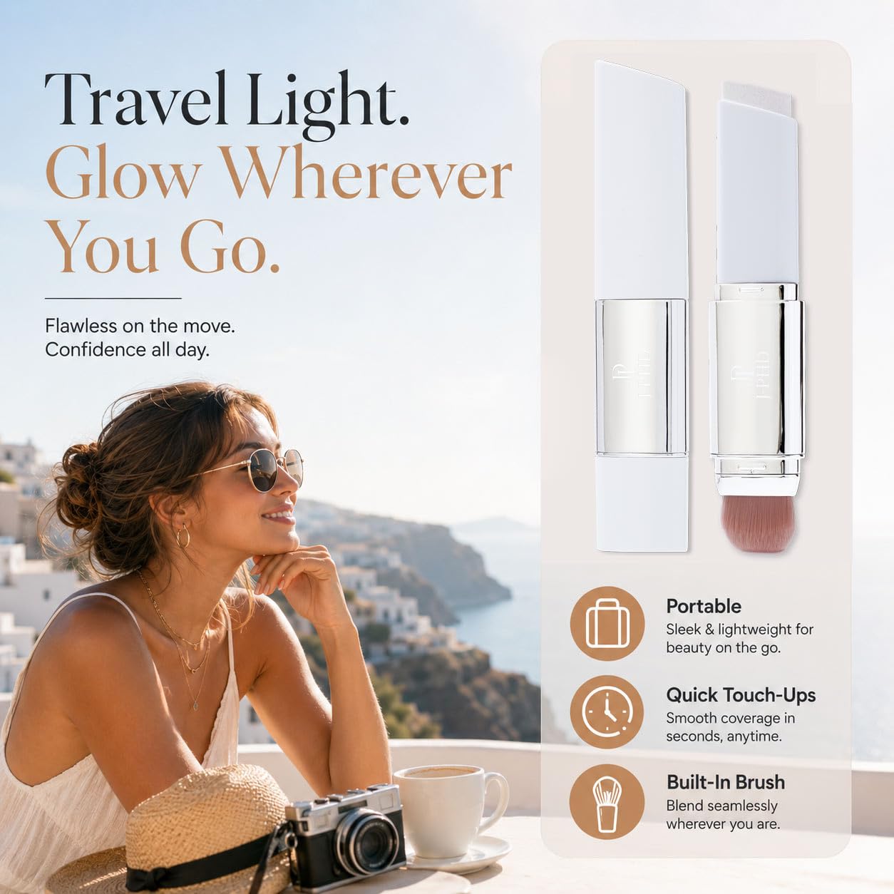 Transform Your Look with the 2-in-1 Color Changing Korean Foundation Stick - Moisturizing, Long-Lasting Hydration & Light Coverage Concealer for All Skin Types