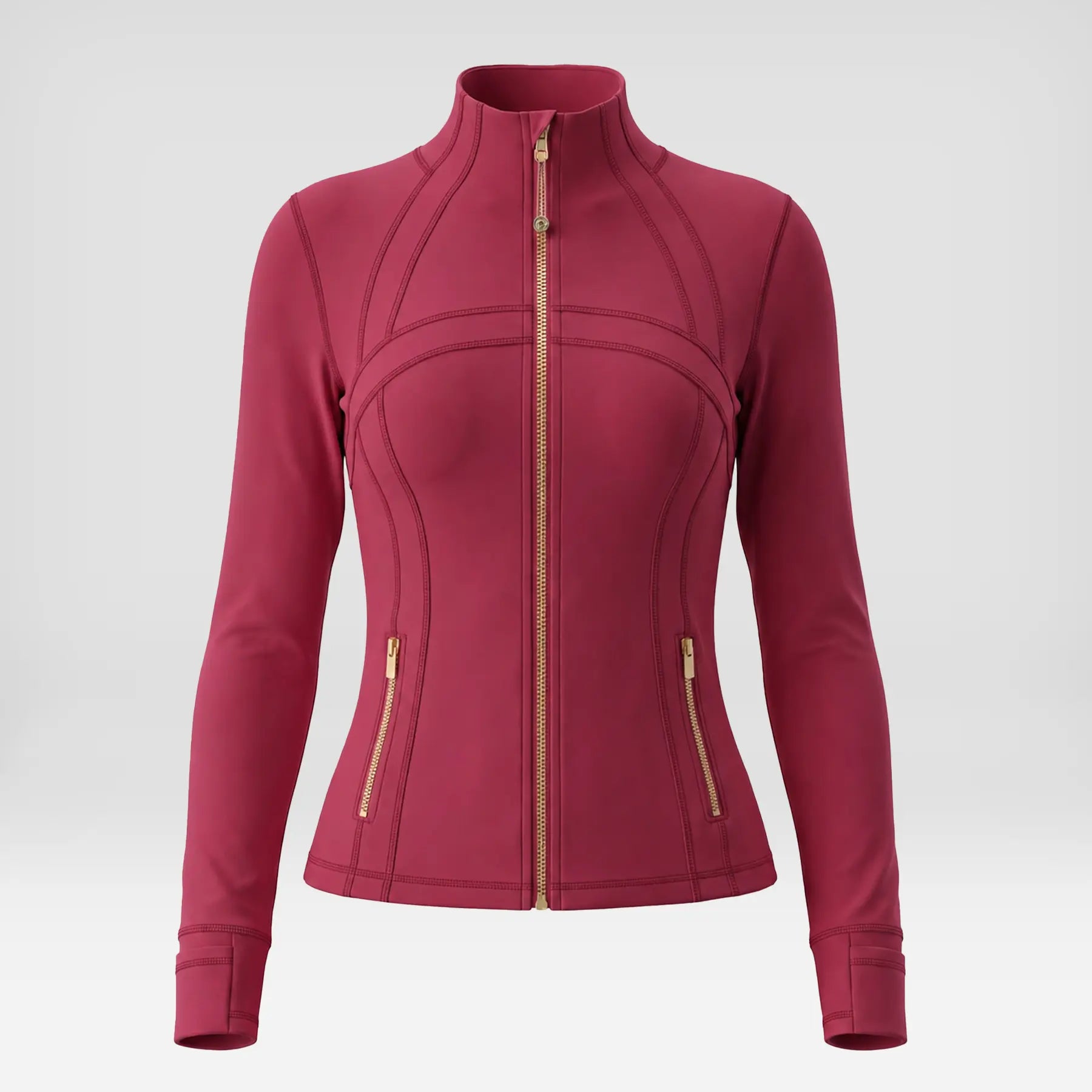 Women's Summer Athletic Track Jacket with Long Sleeves, Stand Collar, and Polka Dot Texture, Designed for Slim Fit, Ideal for Yoga, Gym, Running, Tennis, and Golf, Made from Stretchy Nylon Spandex Brushed Fabric