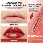 Luscious Nude Brown Plumping Glitter Lip Gloss - High-Pigment, Moisturizing Shine for Irresistible Lips (Shade 02)