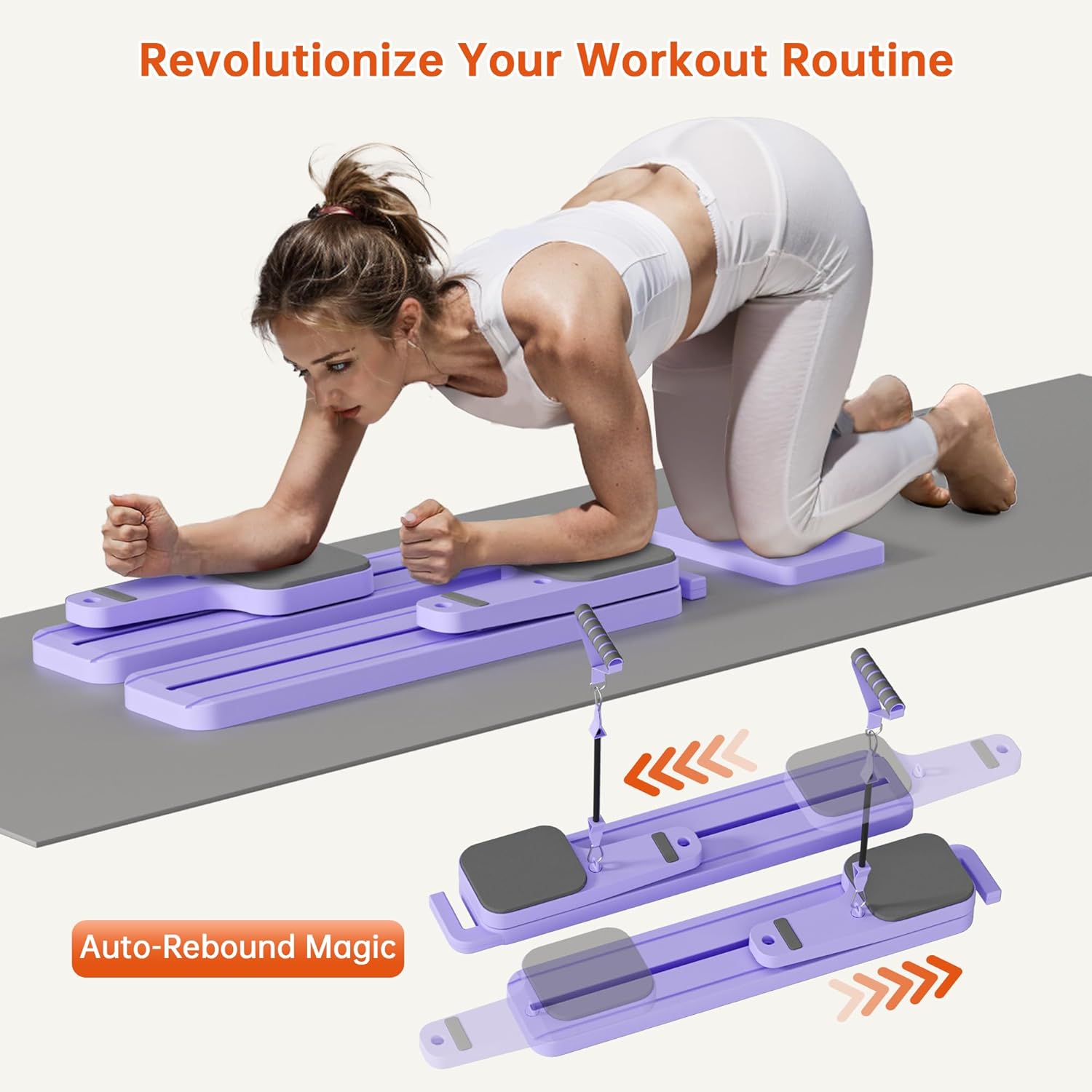 Transform Your Home Workouts with the Ultimate 7-in-1 Foldable Pilates Reformer - Strengthen Your Core, Tone Your Glutes, and Elevate Your Fitness Journey!