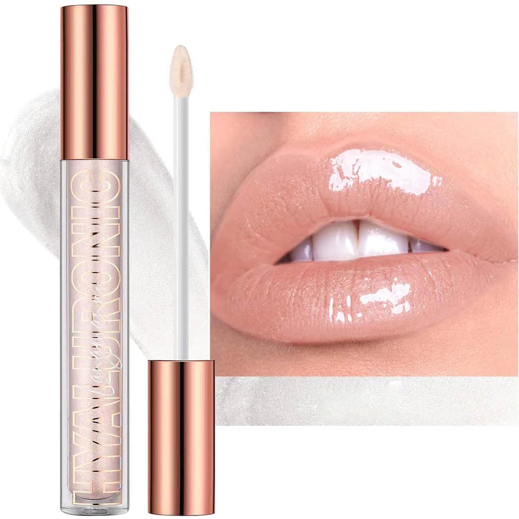 Luscious Nude Brown Plumping Glitter Lip Gloss - High-Pigment, Moisturizing Shine for Irresistible Lips (Shade 02)