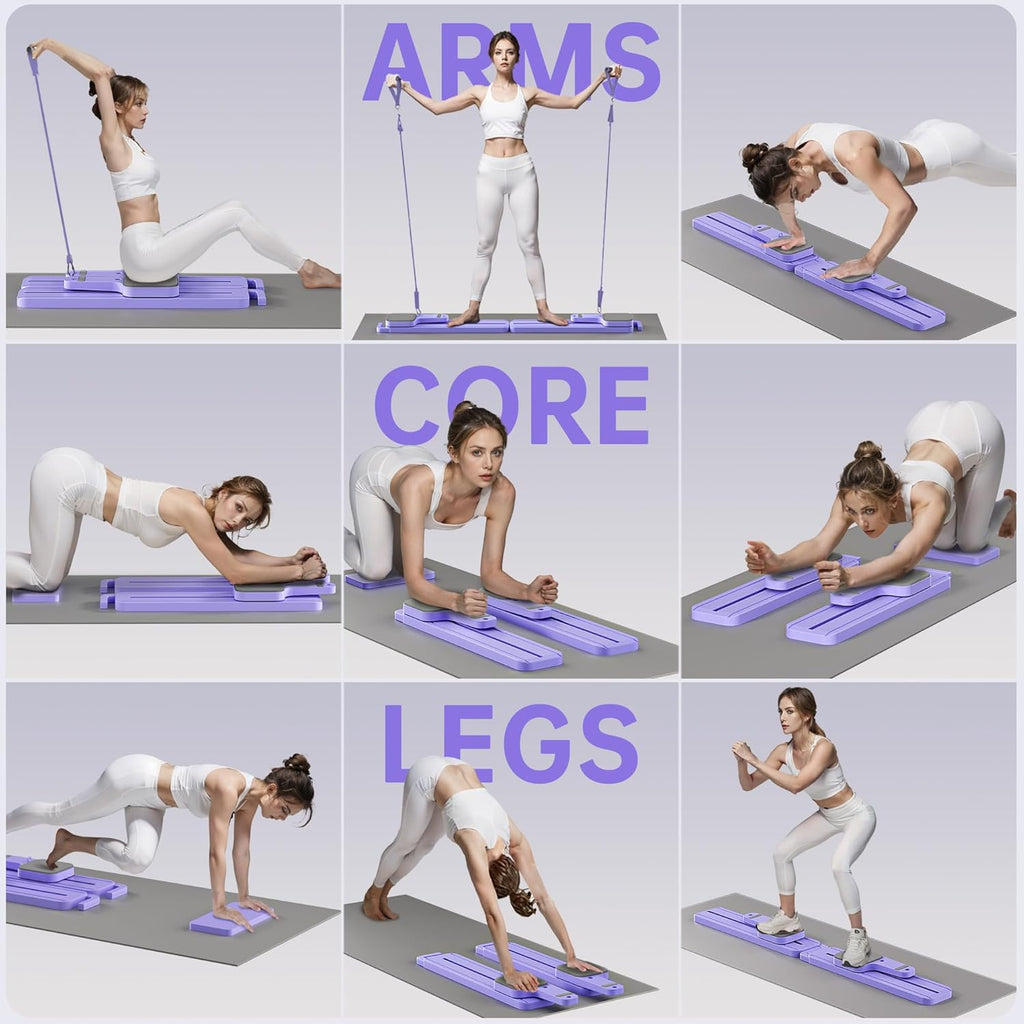 Transform Your Home Workouts with the Ultimate 7-in-1 Foldable Pilates Reformer - Strengthen Your Core, Tone Your Glutes, and Elevate Your Fitness Journey!