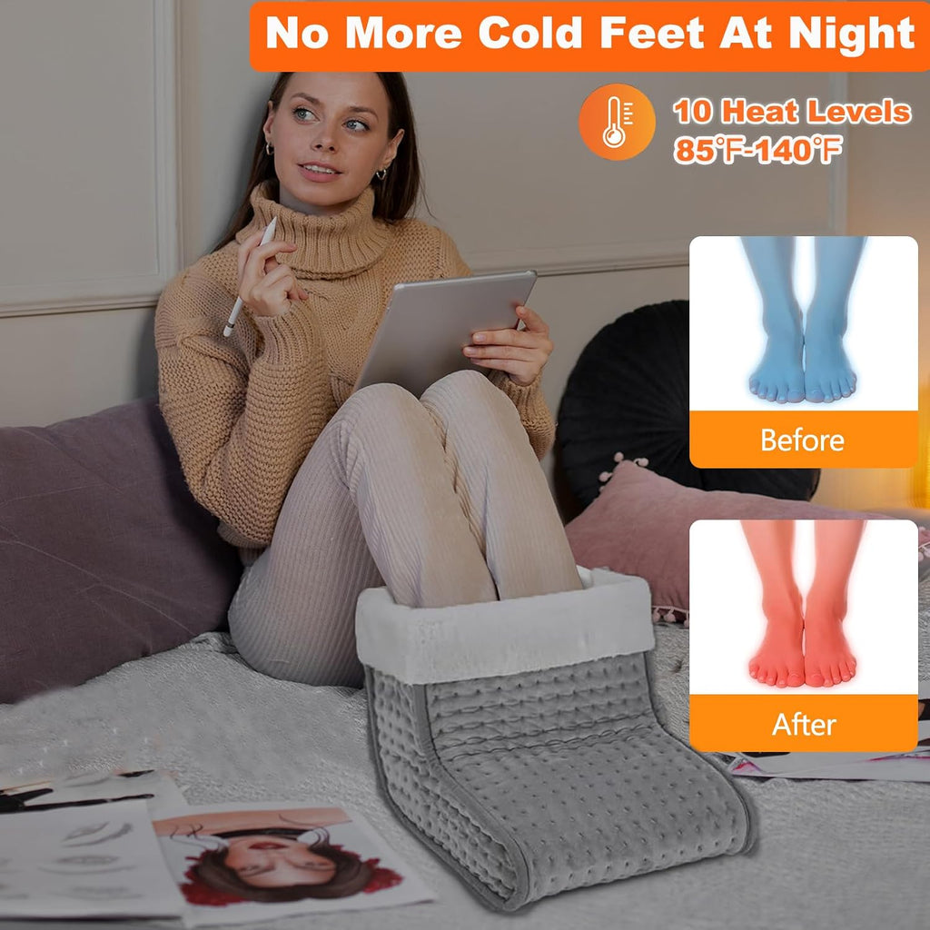 Experience Cozy Comfort with the CYFIE Under-Desk Electric Foot Warmer - Perfect Heating Pad for Cold Feet