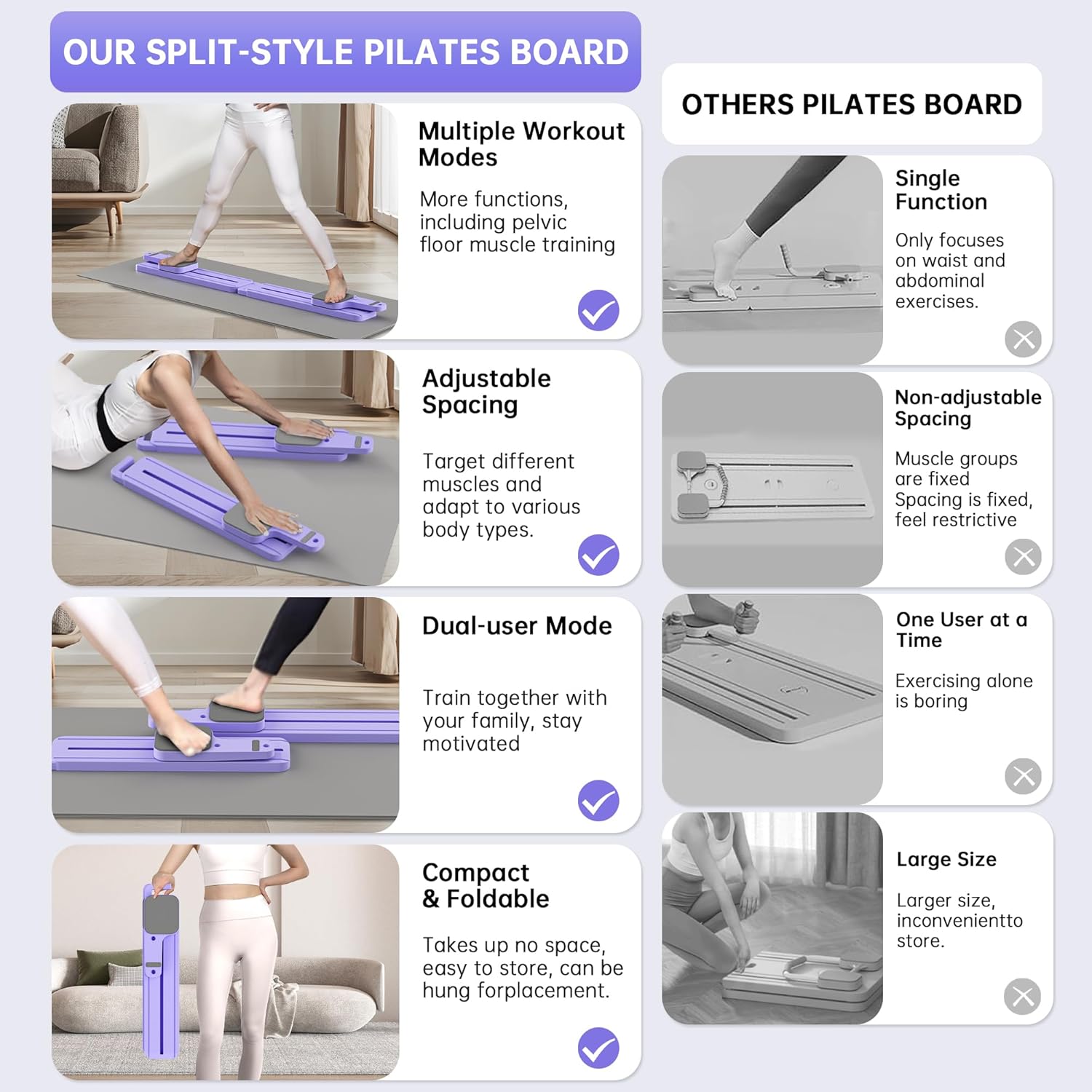 Transform Your Home Workouts with the Ultimate 7-in-1 Foldable Pilates Reformer - Strengthen Your Core, Tone Your Glutes, and Elevate Your Fitness Journey!