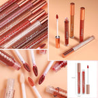 Luscious Nude Brown Plumping Glitter Lip Gloss - High-Pigment, Moisturizing Shine for Irresistible Lips (Shade 02)