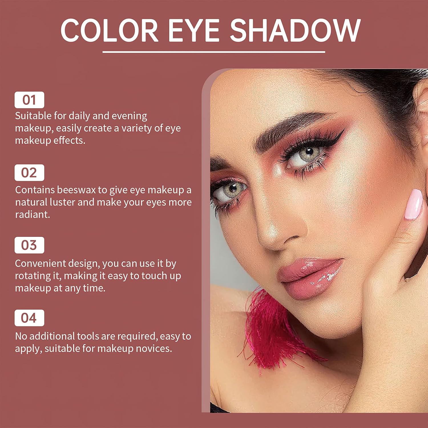Elevate Your Eye Makeup Game with the 6-Piece Waterproof Two-Tone Eyeshadow Stick Set - Perfect for Any Occasion!