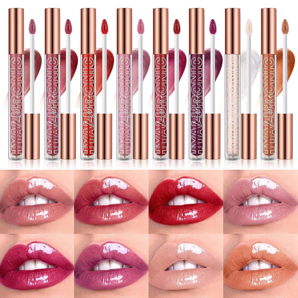 Luscious Nude Brown Plumping Glitter Lip Gloss - High-Pigment, Moisturizing Shine for Irresistible Lips (Shade 02)
