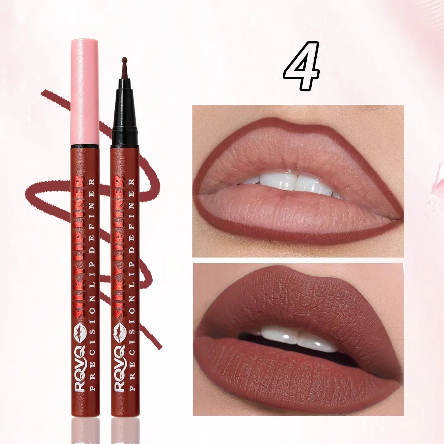 Elevate Your Look with the RVQ 6-Color Waterproof Silky Precision Definer - The Ultimate Long-Lasting Lip Solution!