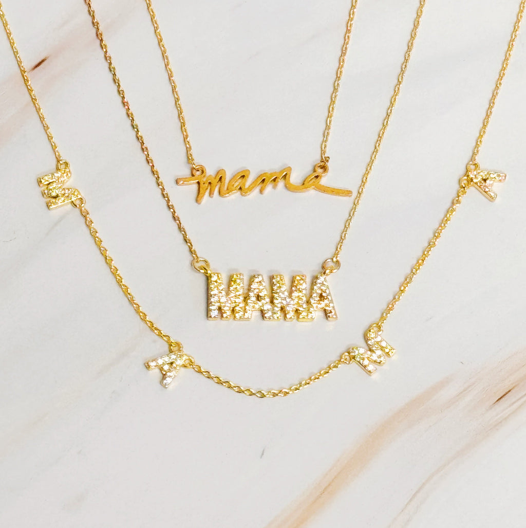 Radiant Luminous Mama Necklace - A Sparkling Tribute to Love and Elegance
