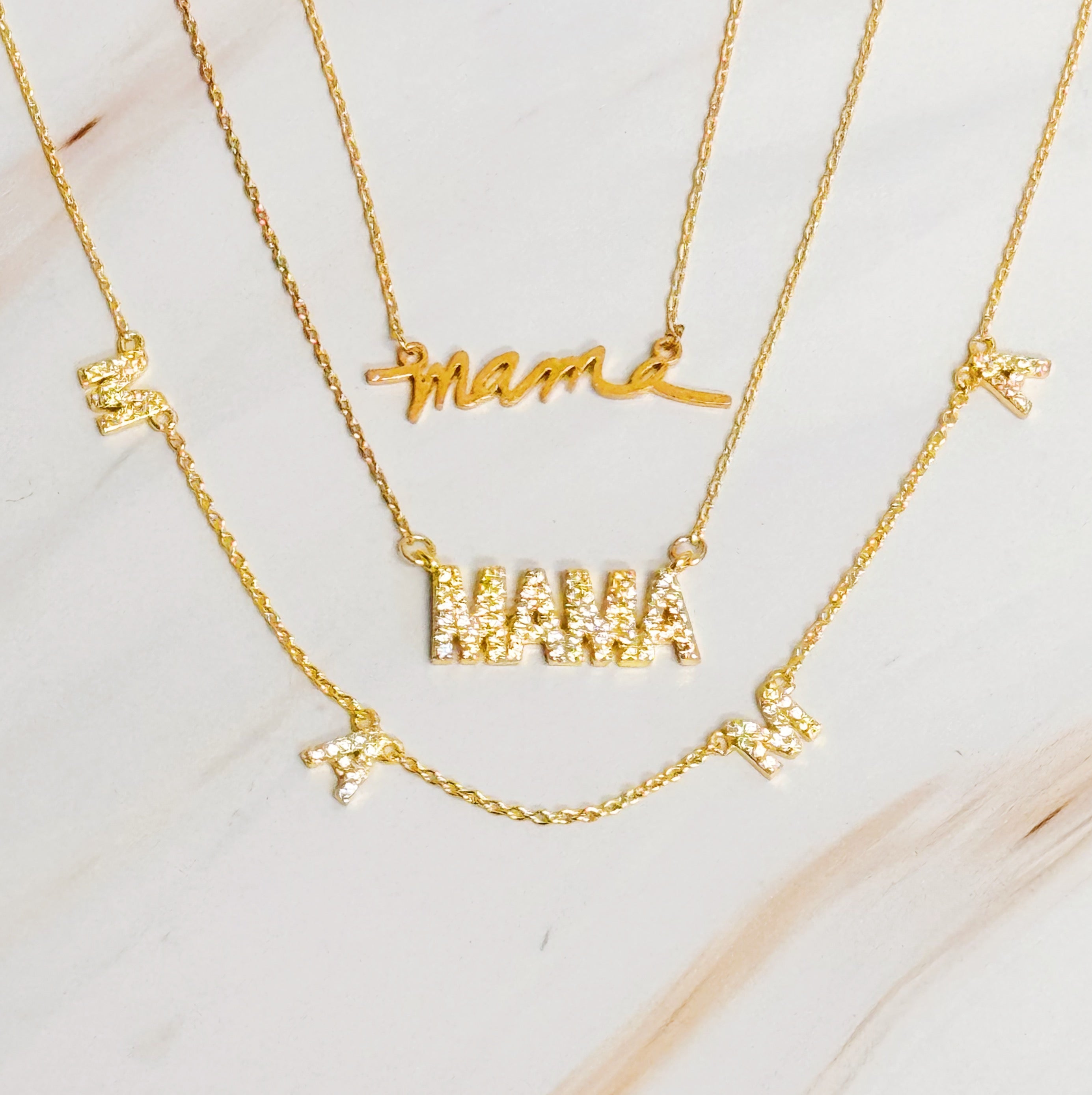 Radiant Luminous Mama Necklace - A Sparkling Tribute to Love and Elegance