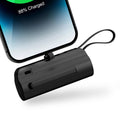 Ultra Mini 4500mAh Portable Power Bank - Dual Output Convenience for iPhone, Samsung, iPad Pro, and More - Sleek Black Design