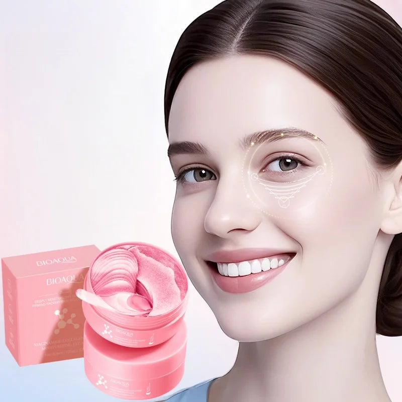 Revitalize Your Eyes with 80 Pieces of Niacinamide Collagen Eye Masks - Say Goodbye to Dark Circles and Wrinkles with Our Whitening, Moisturizing, and Anti-Aging Treatment!