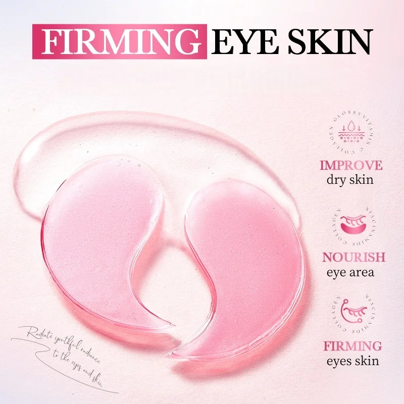 Revitalize Your Eyes with 80 Pieces of Niacinamide Collagen Eye Masks - Say Goodbye to Dark Circles and Wrinkles with Our Whitening, Moisturizing, and Anti-Aging Treatment!