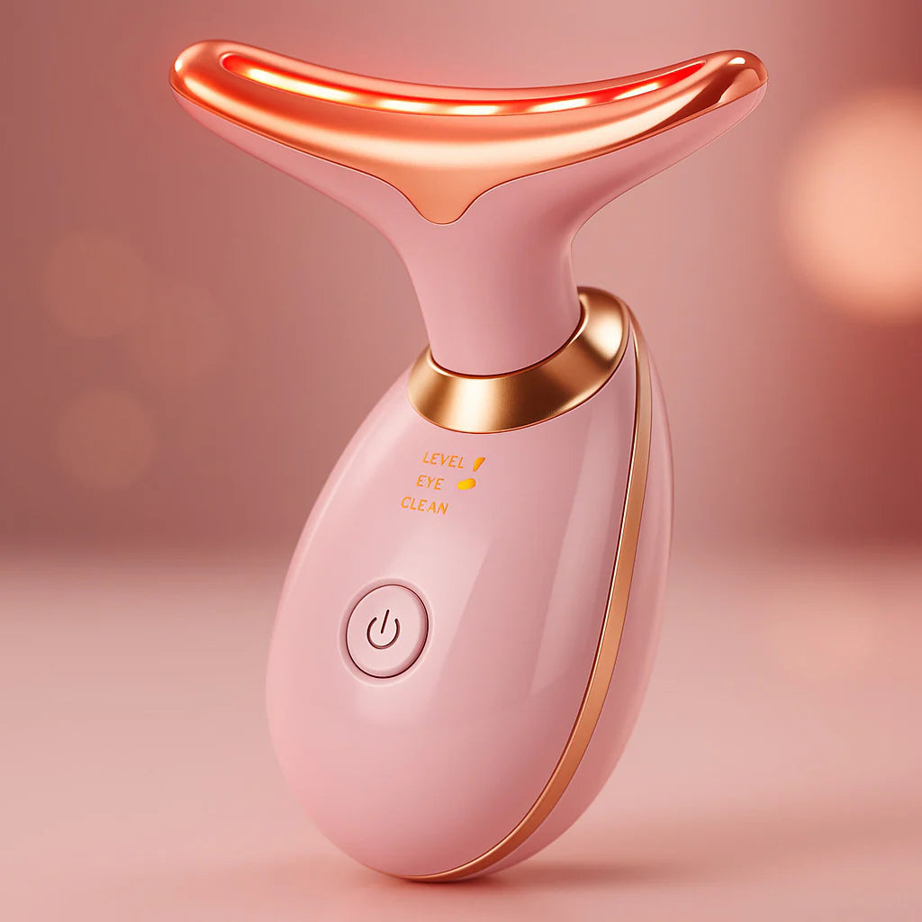 Revolutionary Neck and Face Lifting Massager Device with LED Technology for Youthful Skin and Double Chin Reduction
