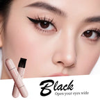 Dual-Tip Waterproof Liquid Eyeliner Stamp with Integrated Wing Stencil in Black and Brown - Smudge-Proof and Long-Wearing