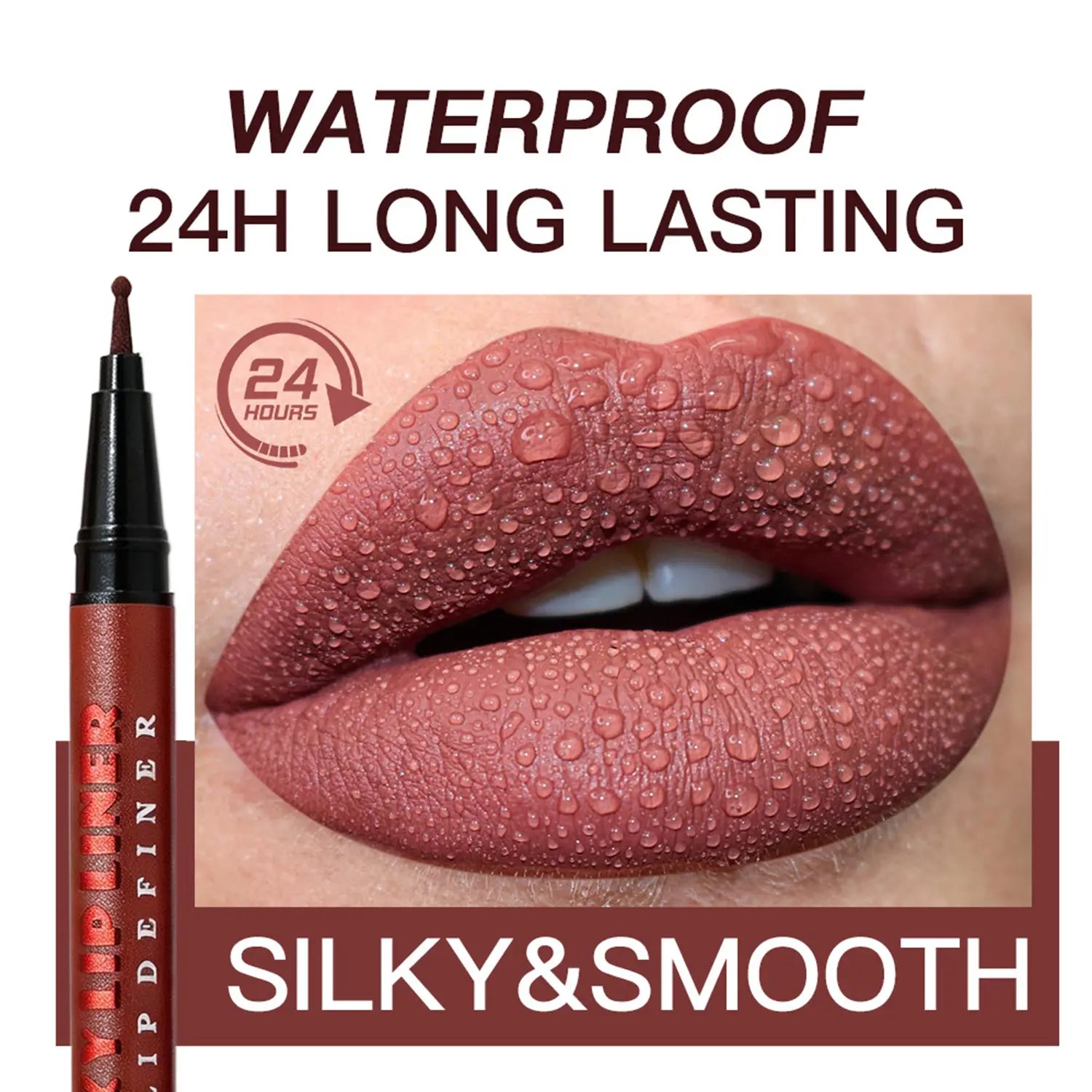 Elevate Your Look with the RVQ 6-Color Waterproof Silky Precision Definer - The Ultimate Long-Lasting Lip Solution!