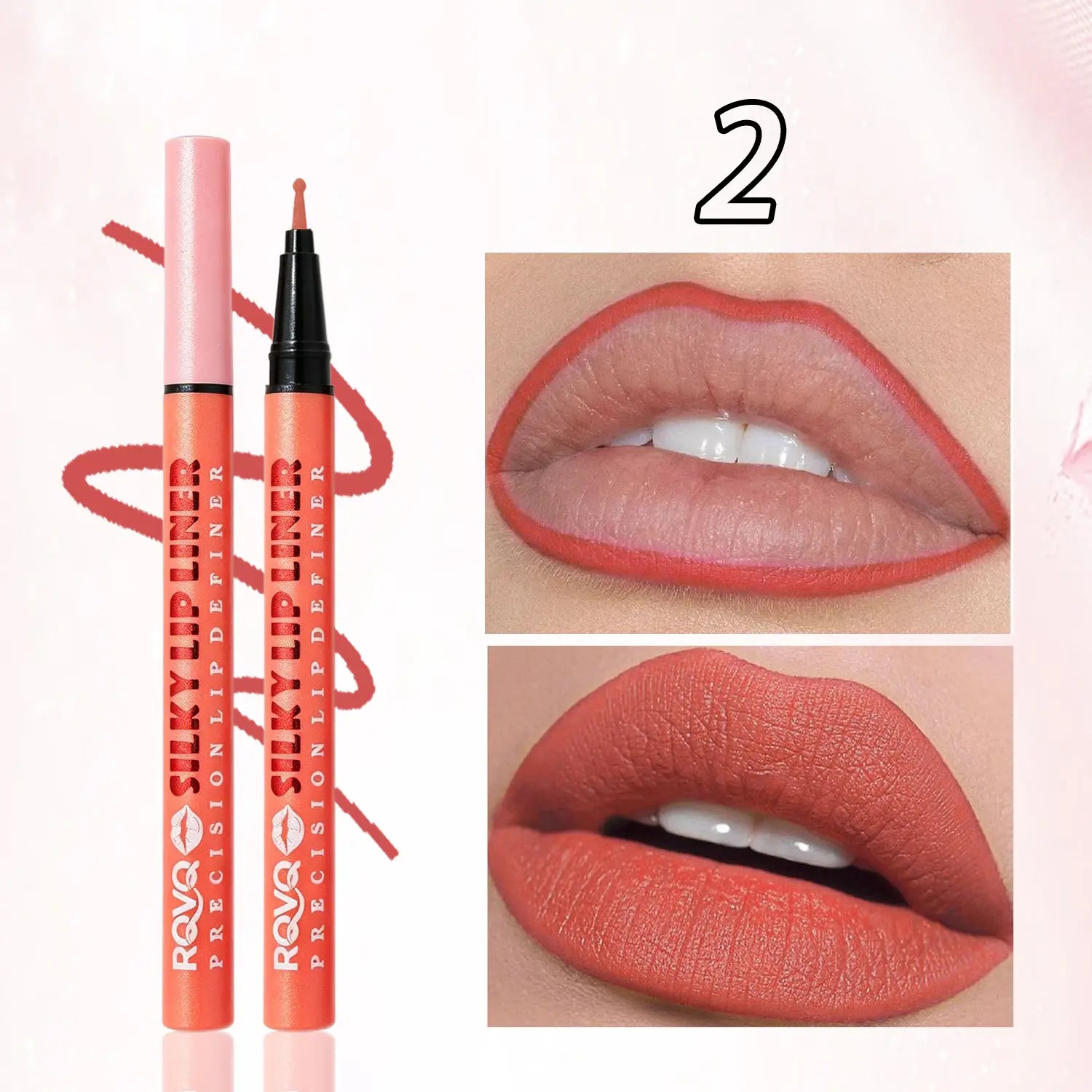 Elevate Your Look with the RVQ 6-Color Waterproof Silky Precision Definer - The Ultimate Long-Lasting Lip Solution!