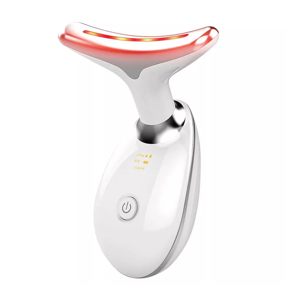 Revolutionary Neck and Face Lifting Massager Device with LED Technology for Youthful Skin and Double Chin Reduction