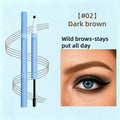 Qcqx 2-In-1 Waterproof Micro-Fork Eyebrow Pen & Tinted Gel – Achieve Flawless, Natural-Looking Brows with Long-Lasting Precision and Shaping Brush