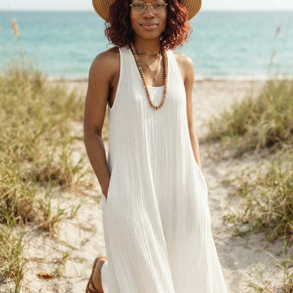 Relaxed Bohemian Beach Dress